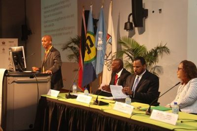 Social Sciences Chair Paul Clement at the Forum on the Future of the Caribbean