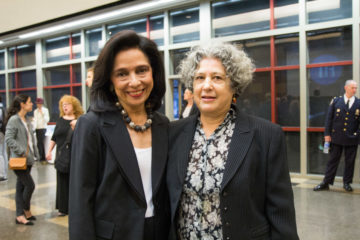 President Brown with Jane Schreibman