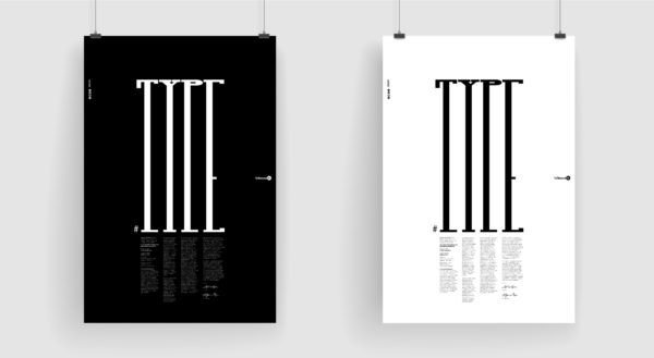 Posters from the #TYPE exhibition.