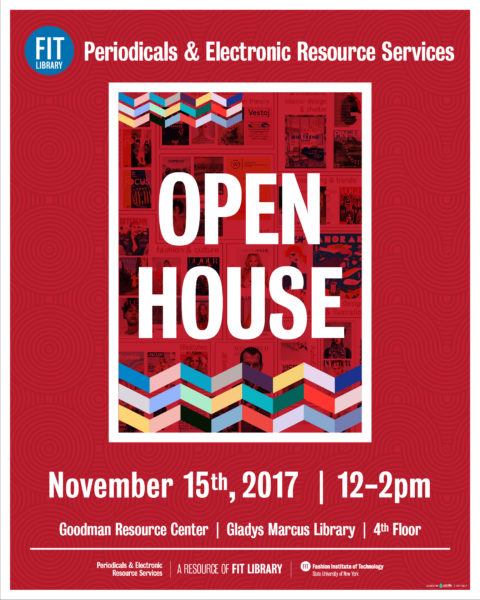 flyer for periodicals open house