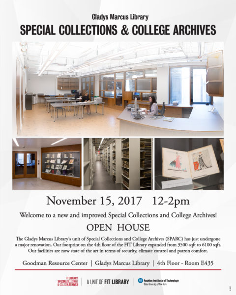 flyer for special collections open house