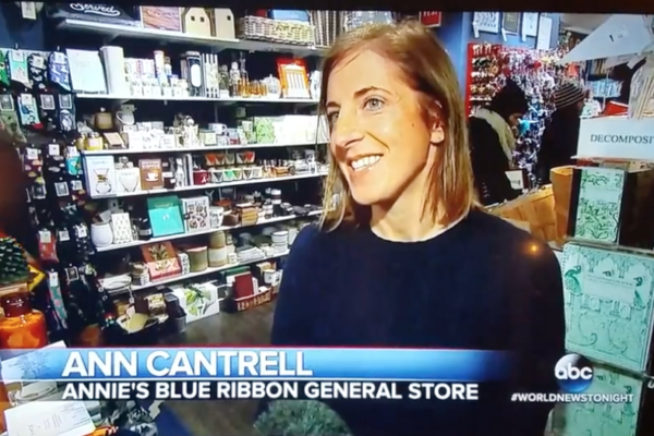screenshot of Ann Cantrell on the ABC Nightly News.