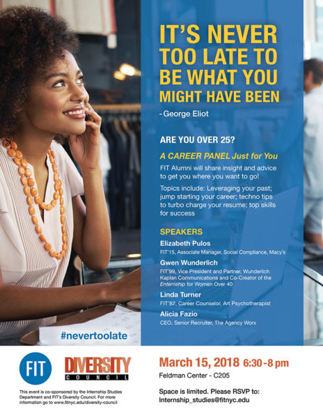 flyer for career panel discussion