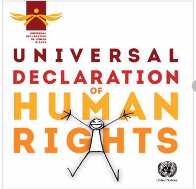 cover of the illustrated version of the UN's Declaration of Human rights