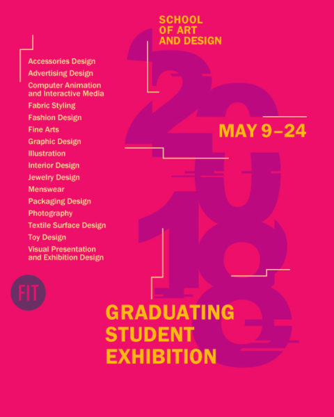 poster for Graduating Student Exhibition 2018