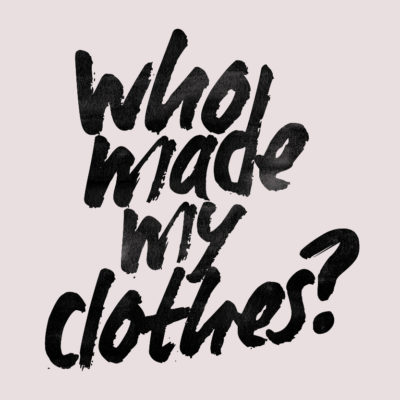 Who Made My Clothes logo from Fashion Revolution