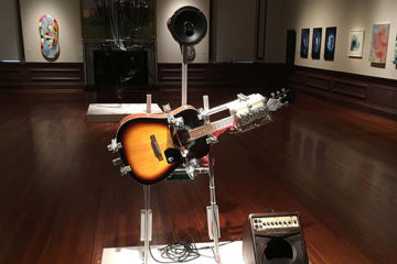 guitar playing robot
