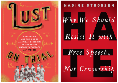 covers of books Lust on Trial and Hate