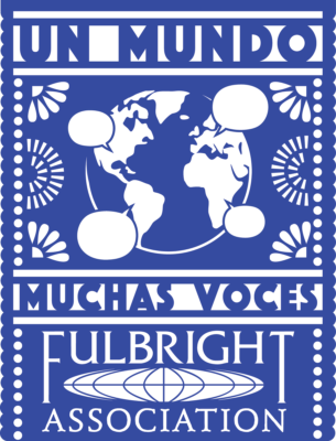Logo for Un Mundo, Muchas Voces Fulbright Association Conference