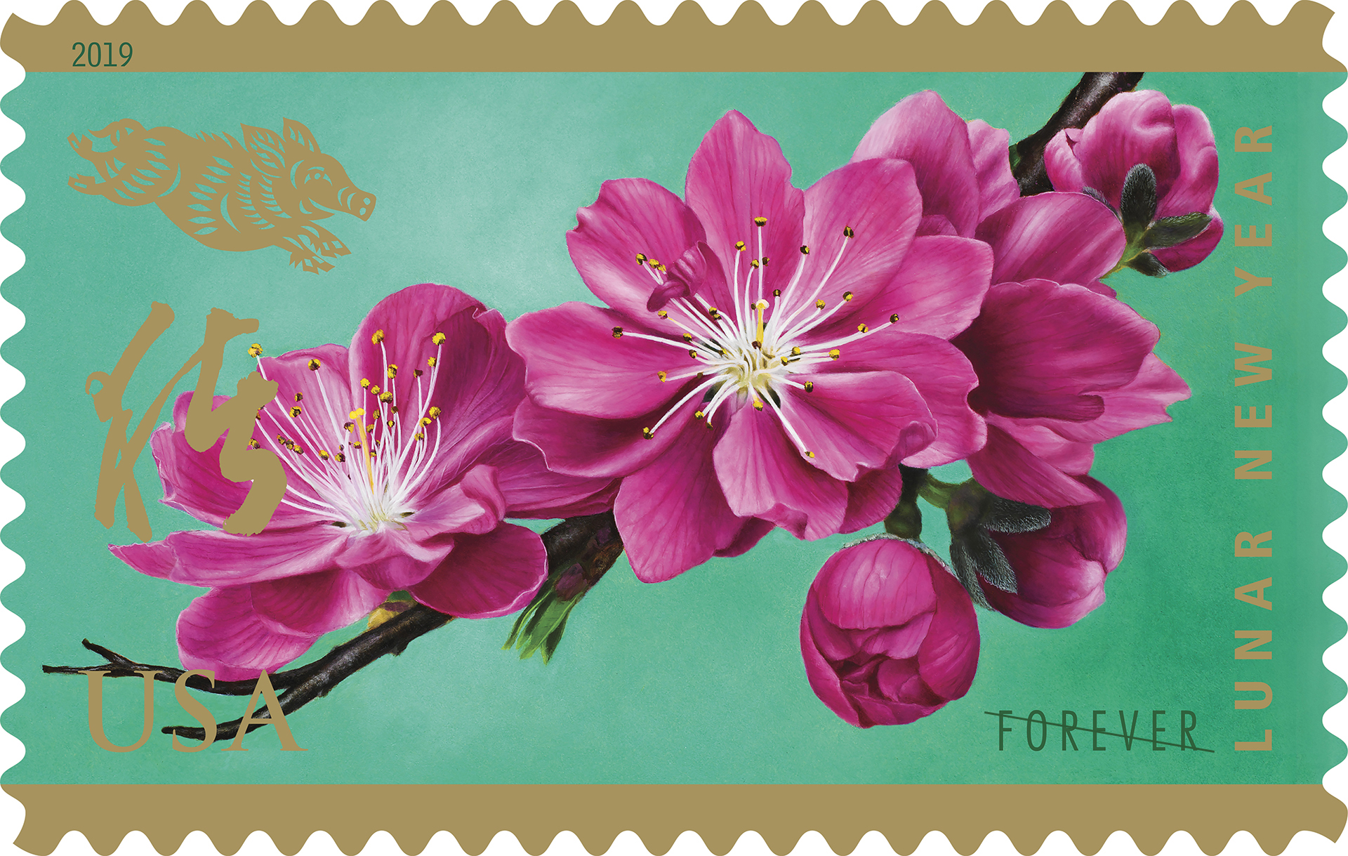 USPS Forever Postage Stamps Winter Flowers Booklet of 20