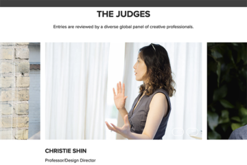 screenshot of Adobe Awards Judges page featuring Christie Shin