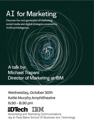 flyer for AI for Marketing event