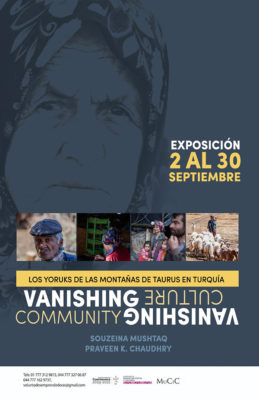 Poster for 'Vanishing Cultures, Vanishing Community' in Mexico