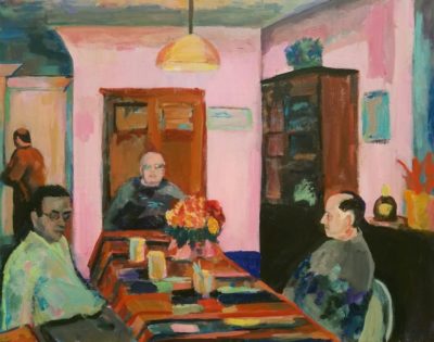 scene of people sitting at a table by Mariel Tepper