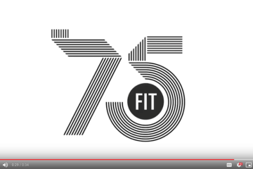 screenshot of 75th anniversary logo animation