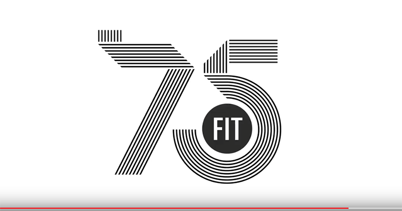 screenshot of 75th anniversary logo animation