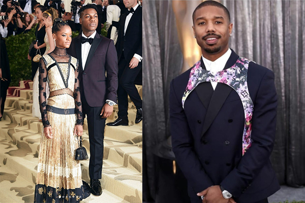 Michael B. Jordan looks handsome in bright red double-breasted suit while  promoting Creed III