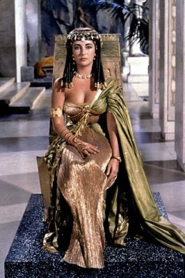 Elizabeth Taylor as Cleopatra in the 1963 film of that name