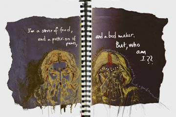 Spread from Mohua Goswami's sketchbook