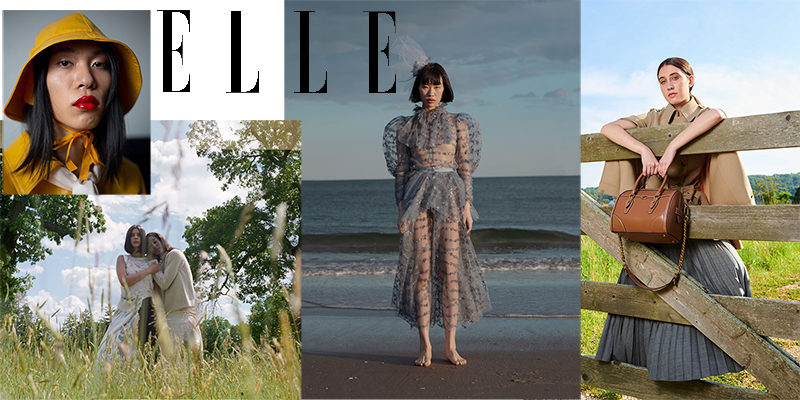 collage of photos from Elle article