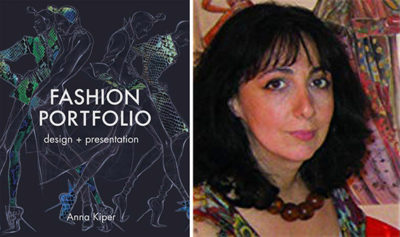 cover of Fashion Portfolio book and Anna Kiper