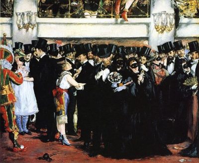 Edouard Manet, Masked Ball at the Opera, 1873, via National Gallery of Art 