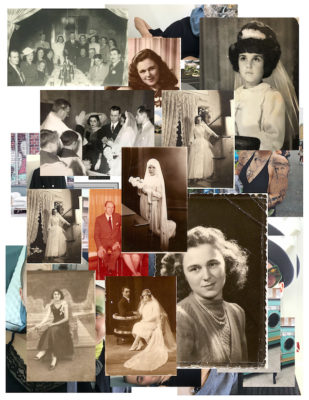 Collage of black and white photos