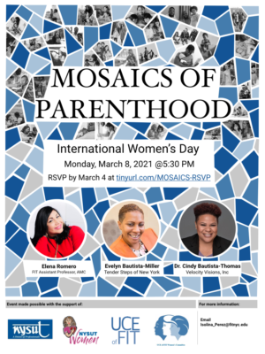 flyer for Mosaics of Parenthood event