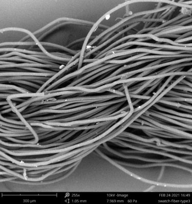 Extreme closeup of Nylon fibers