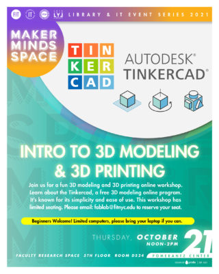 flyer for TinkerCad event