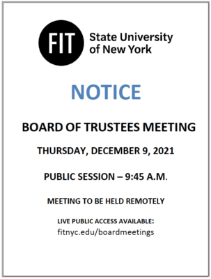 flyer for December 2021 board meeting