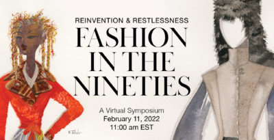flyer for Fashion in the Nineties symposium