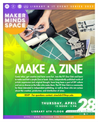 flyer for Make a Zine event