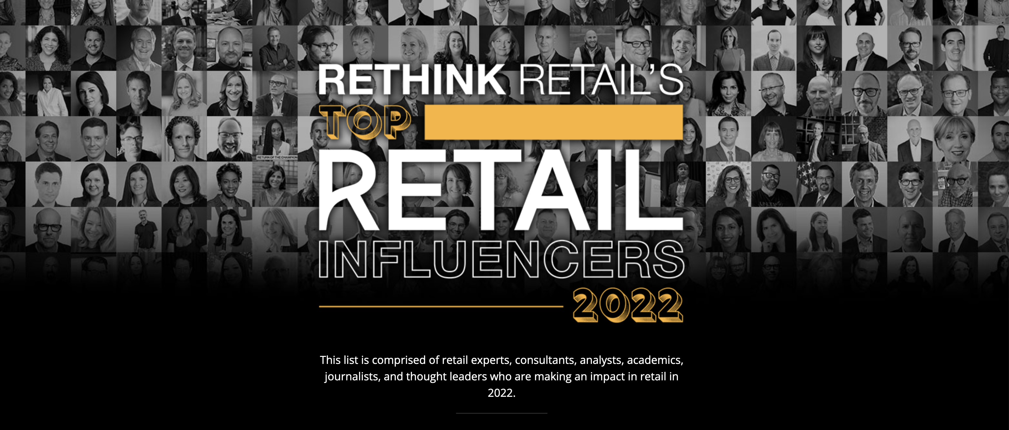 Rethink Retail's Top Retail Influencers 2022