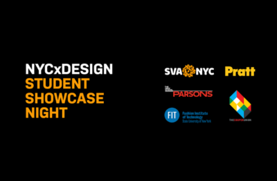 banner for NYCxDesign Student Showcase