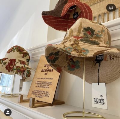 A display of hats