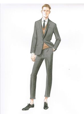 Illustration of man in a suit