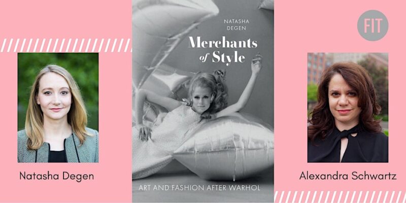 Natasha Degen, cover of Merchants of Style book, and Alexandra Schwartz