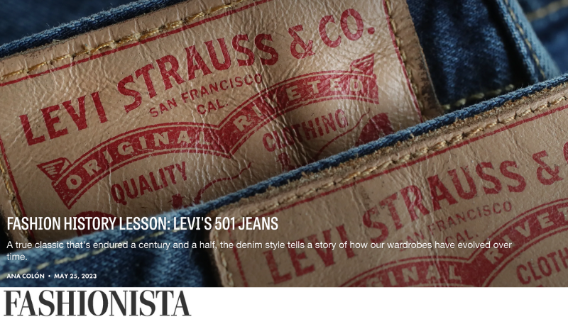 Fashionista: Fashion Lessons: Levi's 501 Jeans