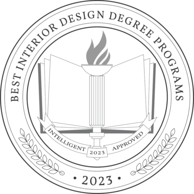 Intelligent.com's logo for Best Interior Design Degree Programs 2023