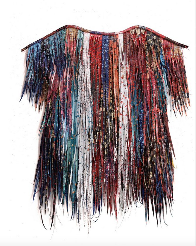 “ROPA PINTADA” BY DEBORAH KRUGER (FORM BASED ON TUNIC-LIKE HUIPIL FROM CHIAPAS AND GUATEMALA)