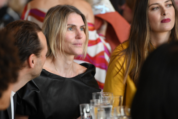 Gabriela Hearst sitting at a table at the Couture Council luncheon