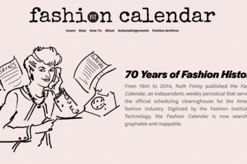 Fashion Calendar homepage page