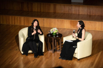 Grace Chen in conversation with Cathleen Sheehan, professor and chair, Fashion Design MFA in FIT's School of Graduate Studies.