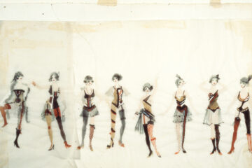 Sketch of costumes for the Broadway musical Chicago.