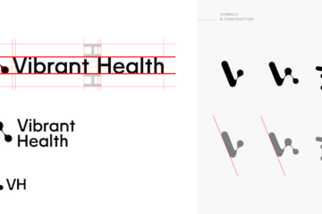 newly designed Vibrant Health logos and typefaces