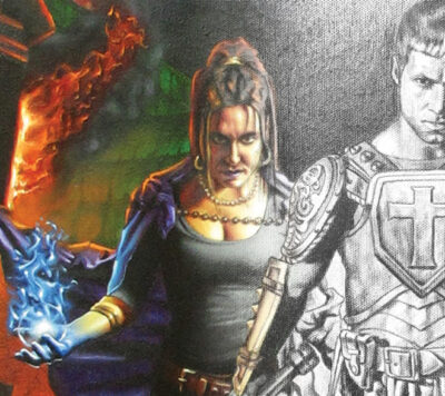 illustration of a female warior