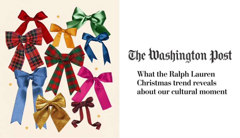 10 multicolored bows; Washington Post logo