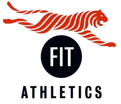 FIT Athletics logo with FIT Tiger leaping over FIT button