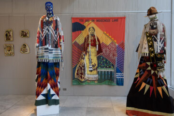 exhibition view of Adorned Futures